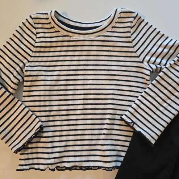Cat & Jack Striped Outfit 2T - Picture 2 of 5